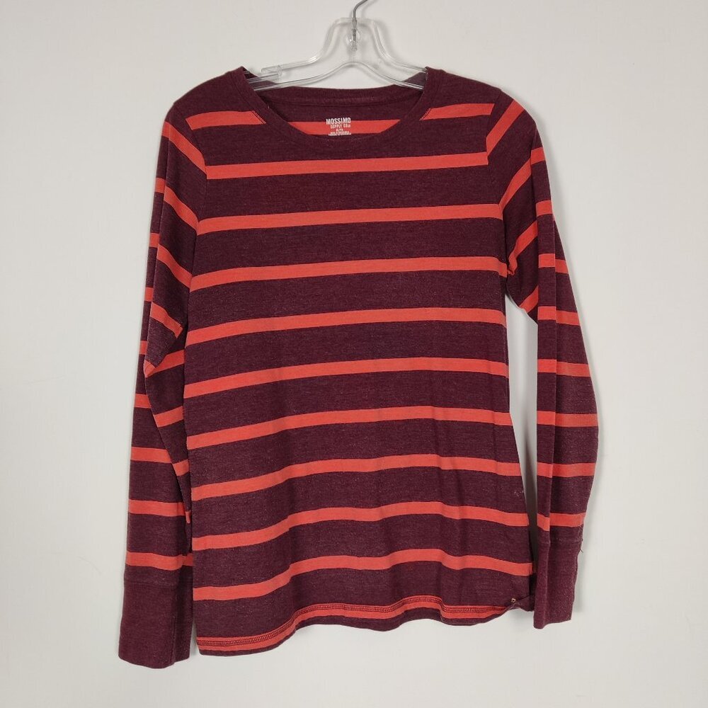 Mossimo Supply Co. Women's Top Size XL Striped Red Orange Lightweight Casual